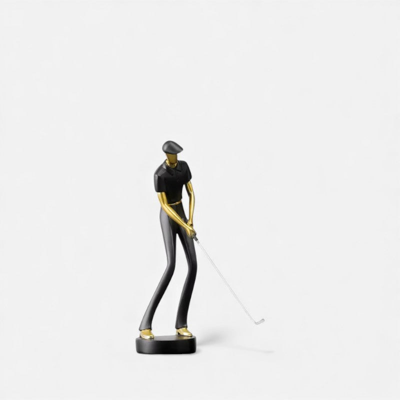 SwingArt - Dekorativ Golffigur Ornament til Indendørs Brug