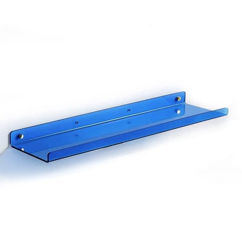 RetroCraft – Svævende udstillingshylde med 80'er-inspireret design og transparent struktur