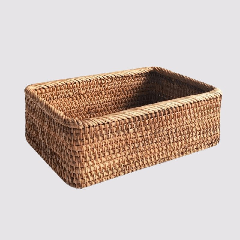 NaturaWeave – Rektangulær fletkurv i naturlige fibre