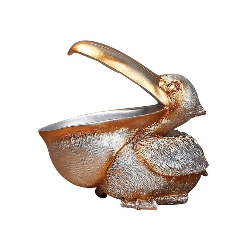 FeatherBowl – Pelikanfigur med dekorativ opbevaringsskål