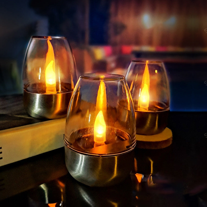 VinoLume – Art Deco Solcelle LED-udendørslampe med vandtæt design