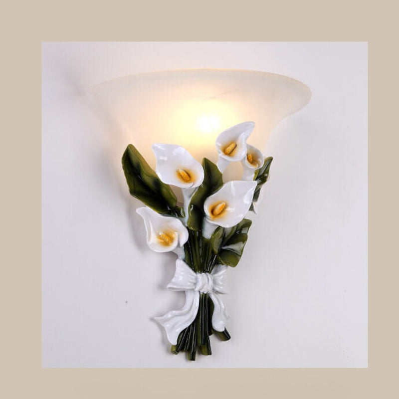 FloraGlow - Elegant Væglampe Med et Blomsterinspireret Design