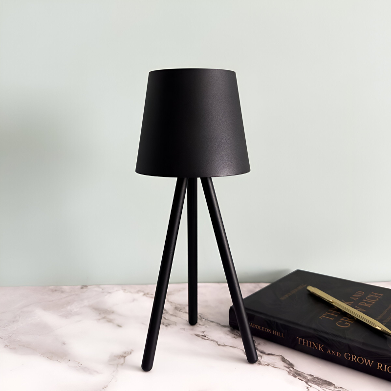 GlowNest – Genopladelig trådløs bordlampe med touch-betjening