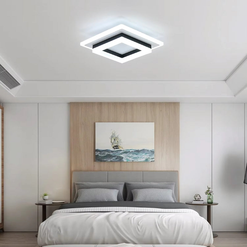 LumiSquare - LED Loftlampe med Firkantet Design