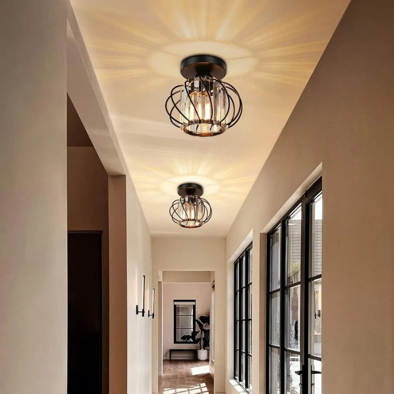 LumiGlow – Moderne krystal-loftslampe med klassisk design