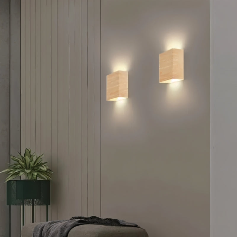 LumiRect – Væglampe med op og nedbelysning og rektangulært design