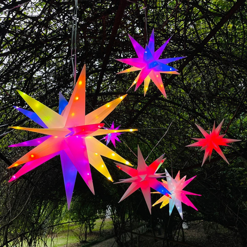 StarGlow – Musiksynkronisering RGB Stjernelys med fjernbetjening og USB-opladning
