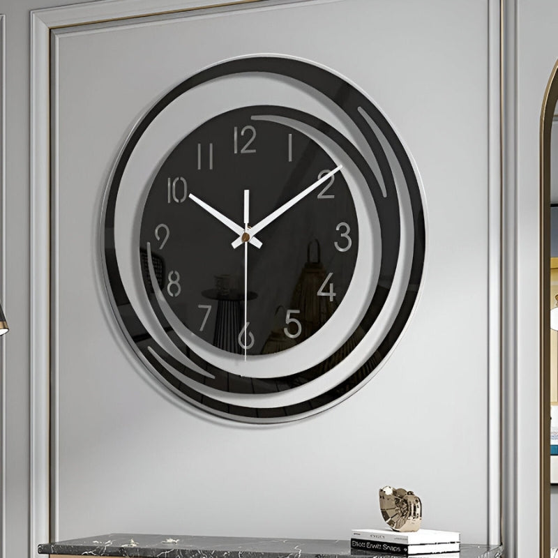 ClockMate – Rund Vægur med Digital Display