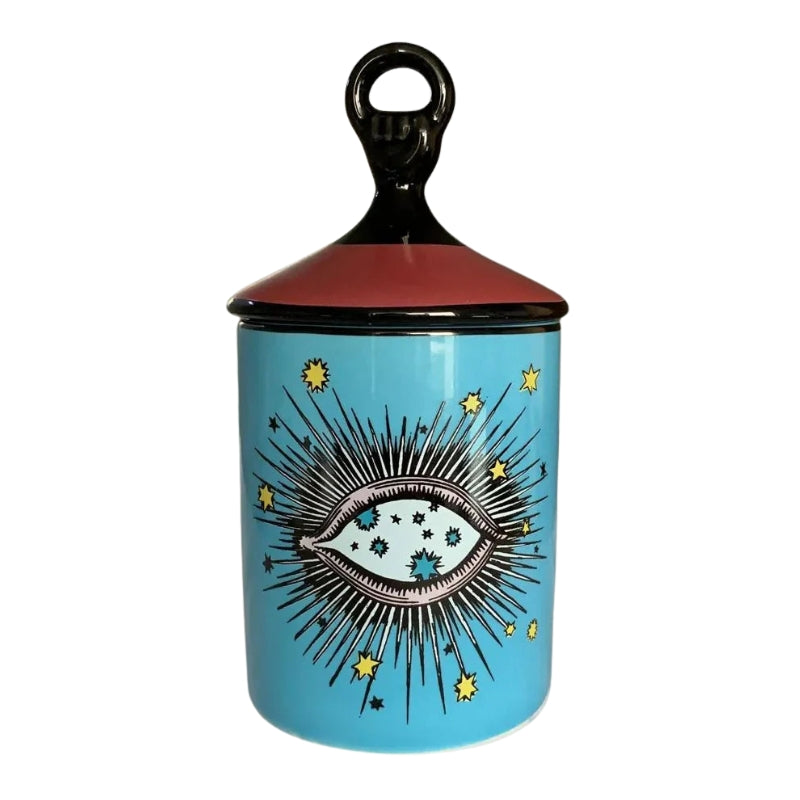 FlameNest – Lysestage med Låg og Øjenprint Design