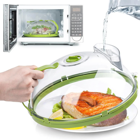 HeatGuard – Maddæksel til mikrobølgeovn med dampventil til rodfri opvarmning