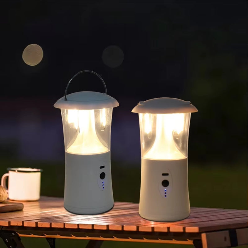 GlowQuest – Genopladelig LED-campinglanterne med ophængsdesign