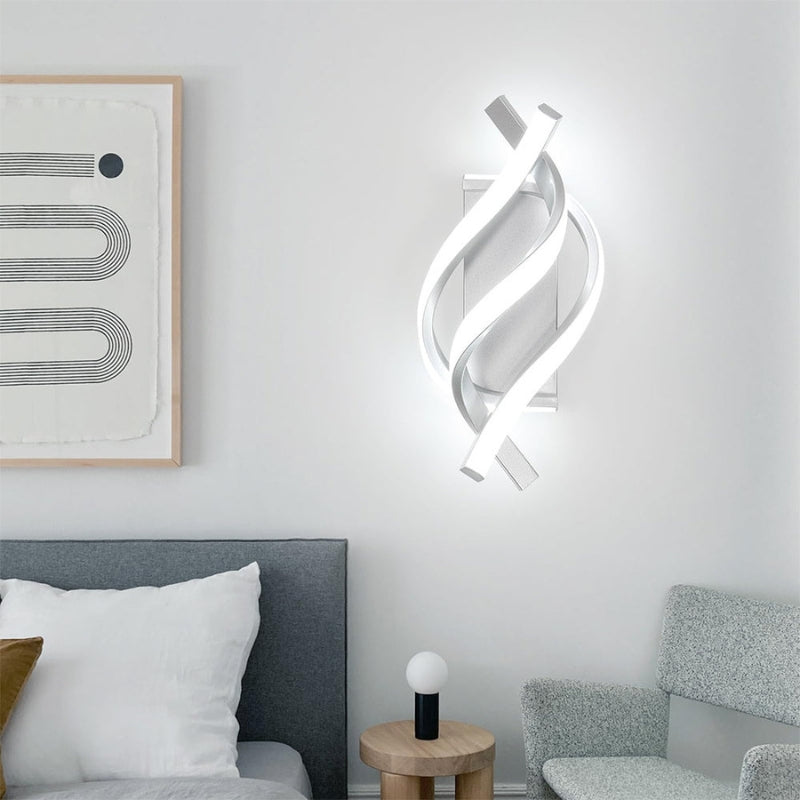 LumaWrap - LED Væglampe med Omsluttende Design til Indendørs Belysning