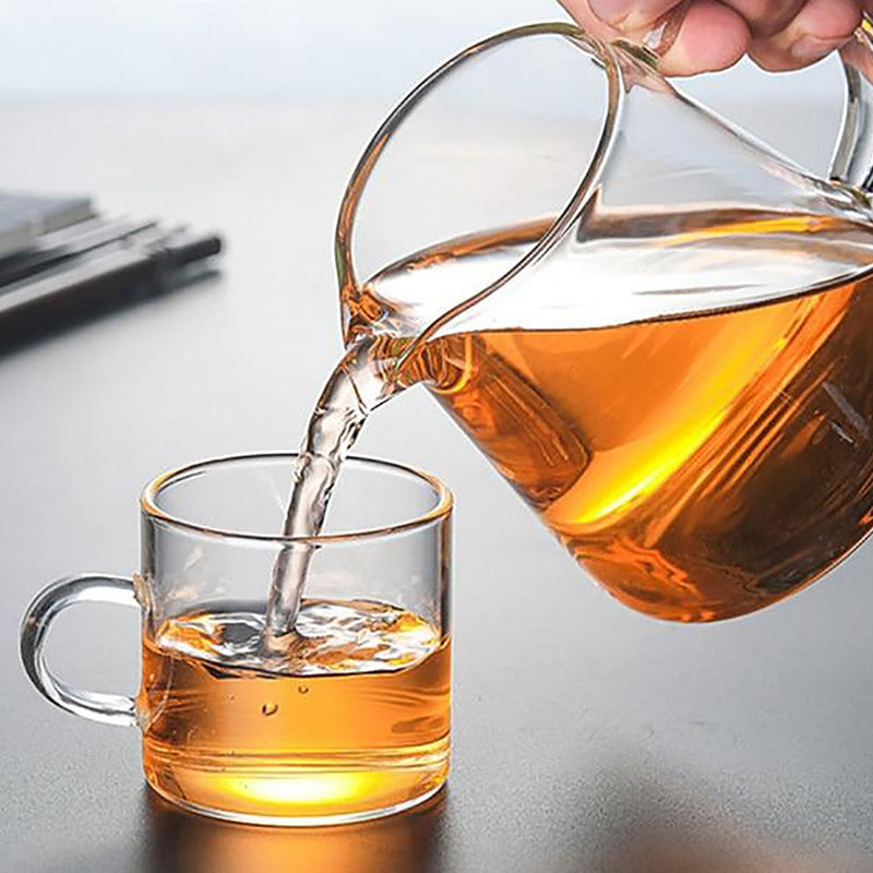 TeaGlow – Glas Tekande med Håndtag og Si Låg