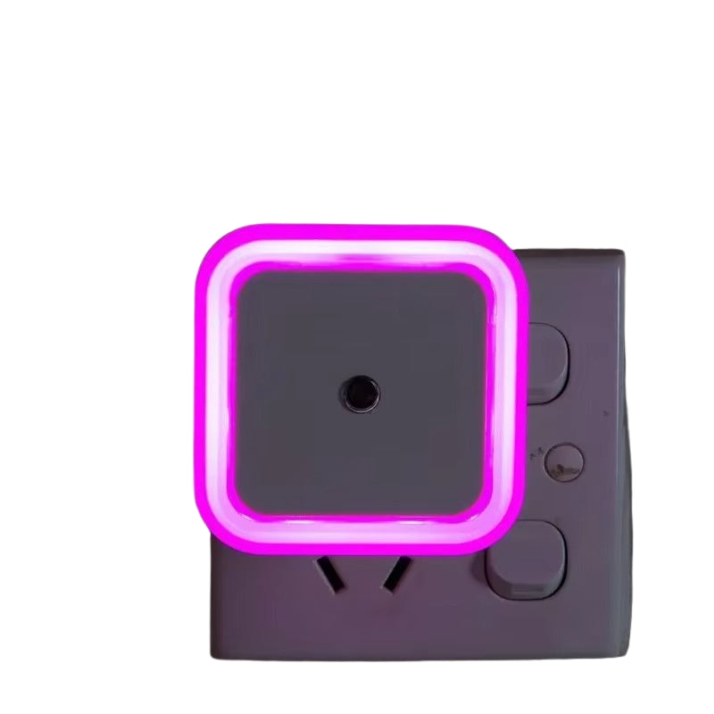 GlowSense – LED trådløs sensor-natlampe med kvadratisk design