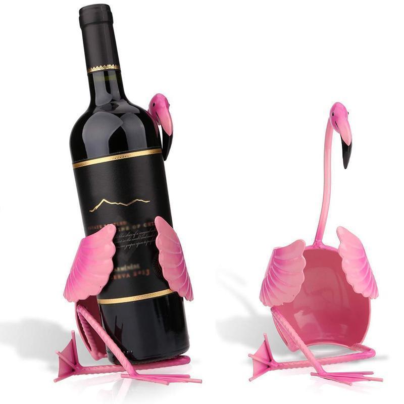 WineFlare – Finurlig Flamingo-vinflaskeholder med indviklede dekorative detaljer