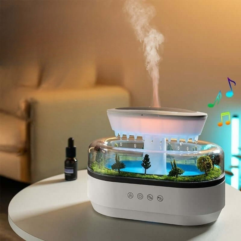 MistHaven – Naturinspireret diffuser med beroligende tåge og stemningslys til fredelige rum