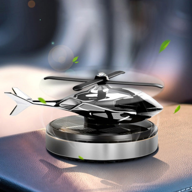 SolarSpin - Roterende helikopter luftfrisker soldrevet aromaterapi til biler
