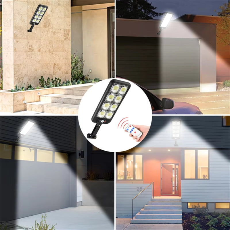 SunGuard – Solcelledrevet udendørs LED-sikkerhedslampe med bevægelsessensor