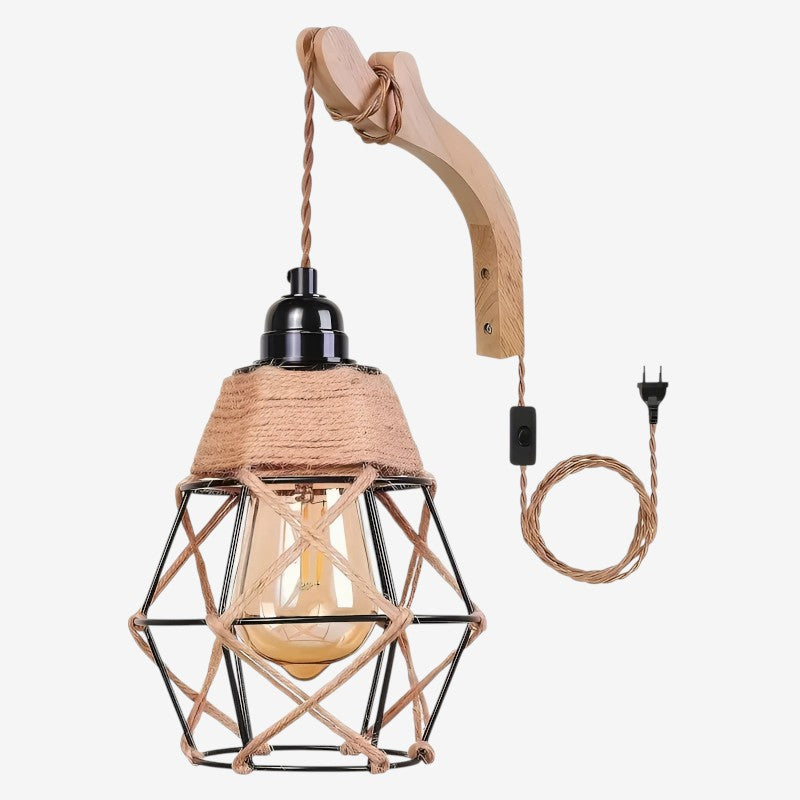 GlowCage – LED Væglampe med Burdesign