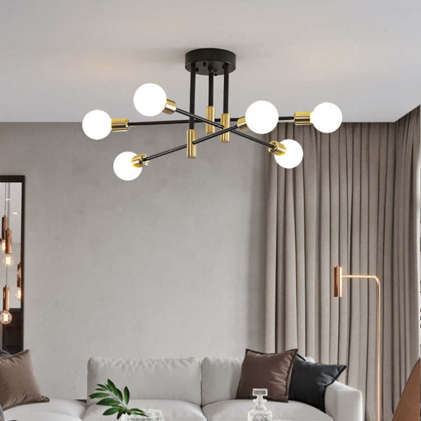 OrbitAura- Elegant lysekrone med moderne charme og effektfuld belysning