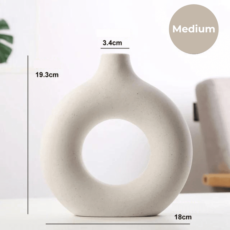 AuraDonut - Sofistikeret vase med unikt donutdesign