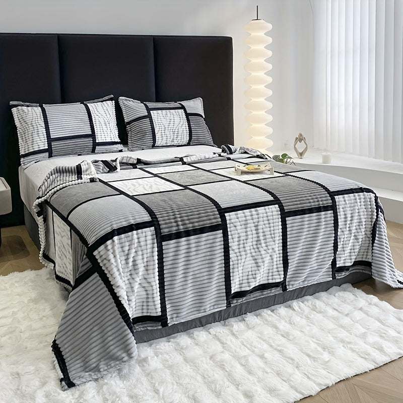 LuxeStripes – Moderne stribemønster Tæppe med stil og komfort