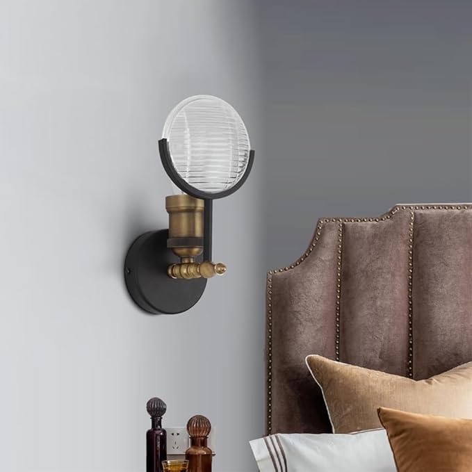 AuraGlow - Industriel væglampe med minimalistisk design til moderne interiør