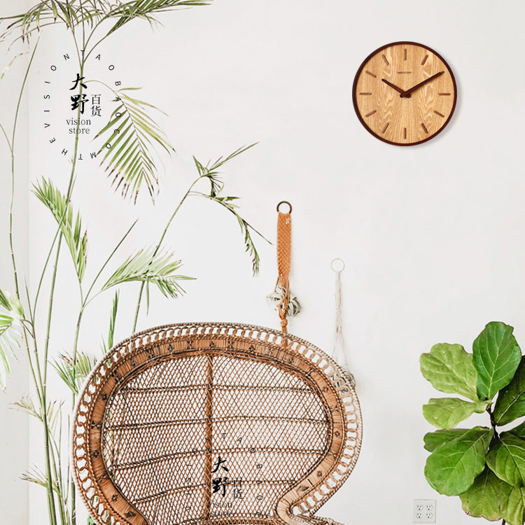 MuteEdge - Minimalistisk 30 cm lydløst vægur med elegant design