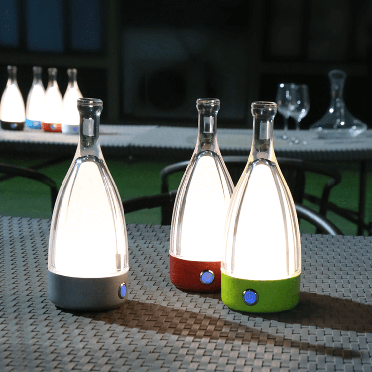 LumiBottle - Berøringskontrol flaskeformet bordlampe med USB-opladning