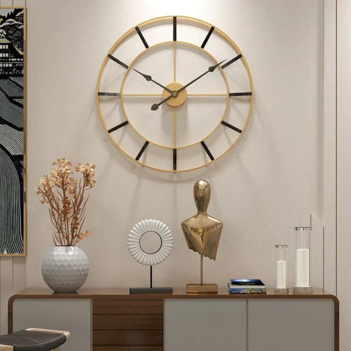 TimeMuse – Lydløst vægur med moderne minimalistisk design til stilfuld indretning