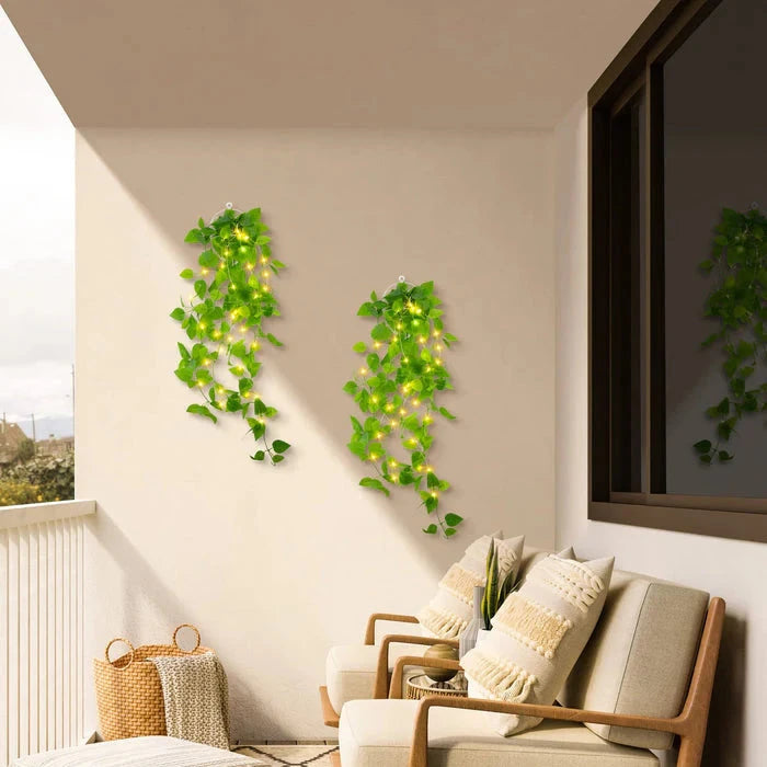 GlowVine - Soft Glowing Ivy Vine til elegant boligindretning