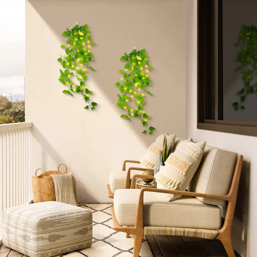 IvyrGlow – Oplyst vedbendranke med blød omgivende belysning til indendørs og udendørs indretning