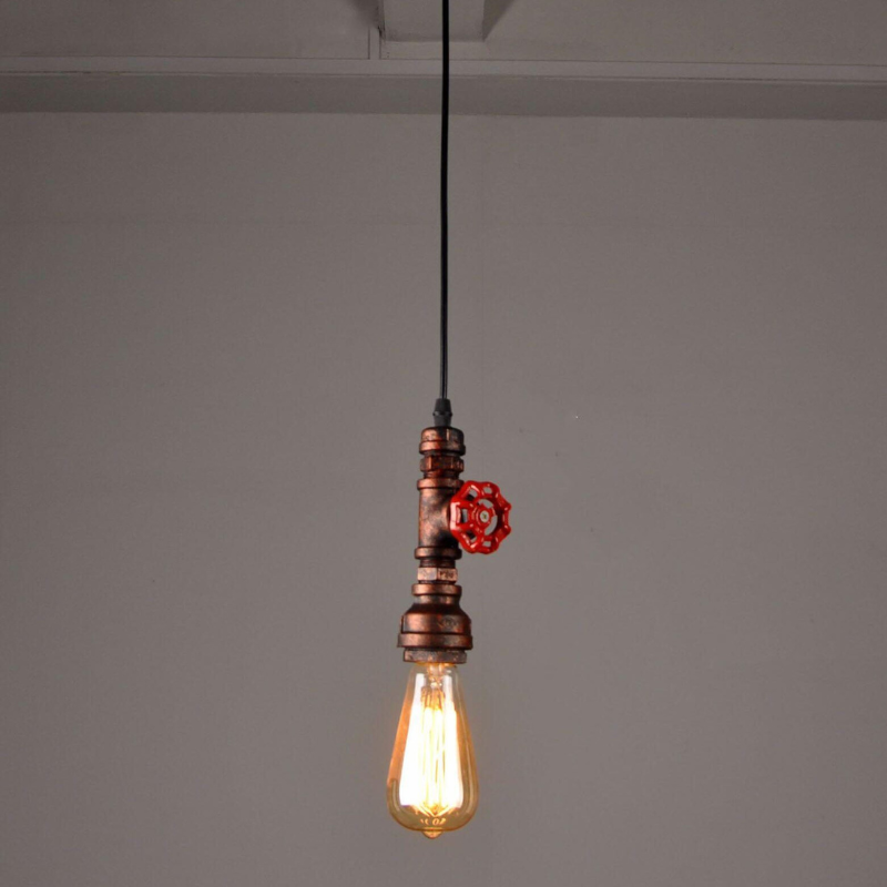 PipeLume – Industriel vandrørspendel med retro stil