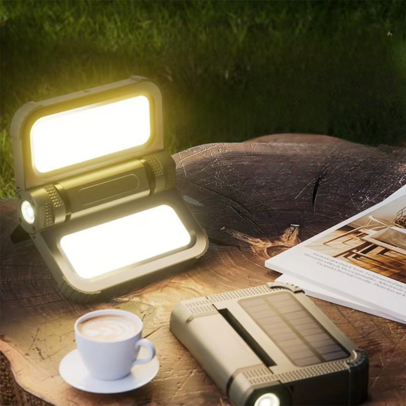LumiPro – LED Campinglampe med 2000 Lumen Projektør og Dobbel Opladning