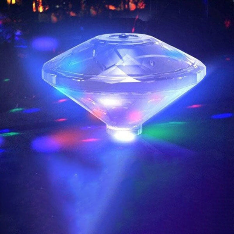 LumiGem – Diamantformet RGB LED-natlampe med vandtæt design