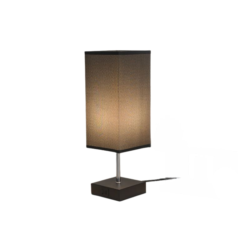 ShinePort - Bordlampe til soveværelse med bærbart stikdesign