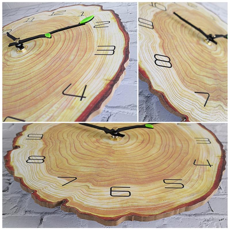 TimberClock - Trævægur med årsringe design for tidløs elegance