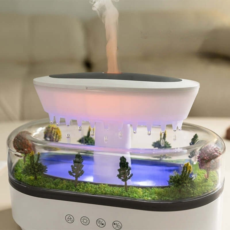 MistHaven – Naturinspireret diffuser med beroligende tåge og stemningslys til fredelige rum