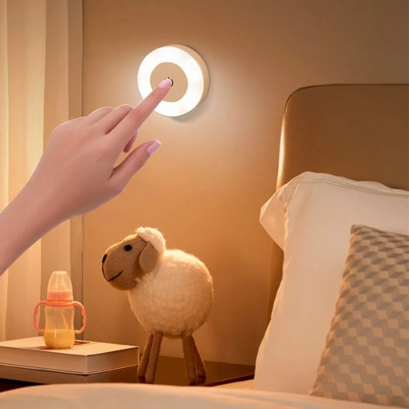 LumaBright – Moderne Trådløs Væglampe med Touchkontrol