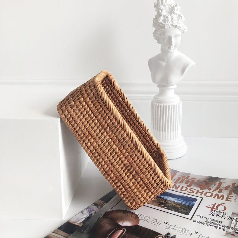 NaturaWeave – Rektangulær fletkurv i naturlige fibre