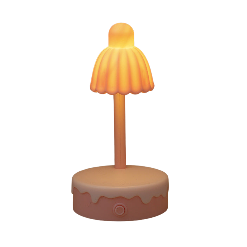 BloomLume – LED bordlampe med blomsterform og spejldesign