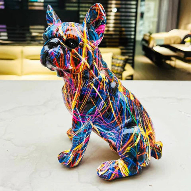 UrbanPaw – Bulldog figur med graffitimønster