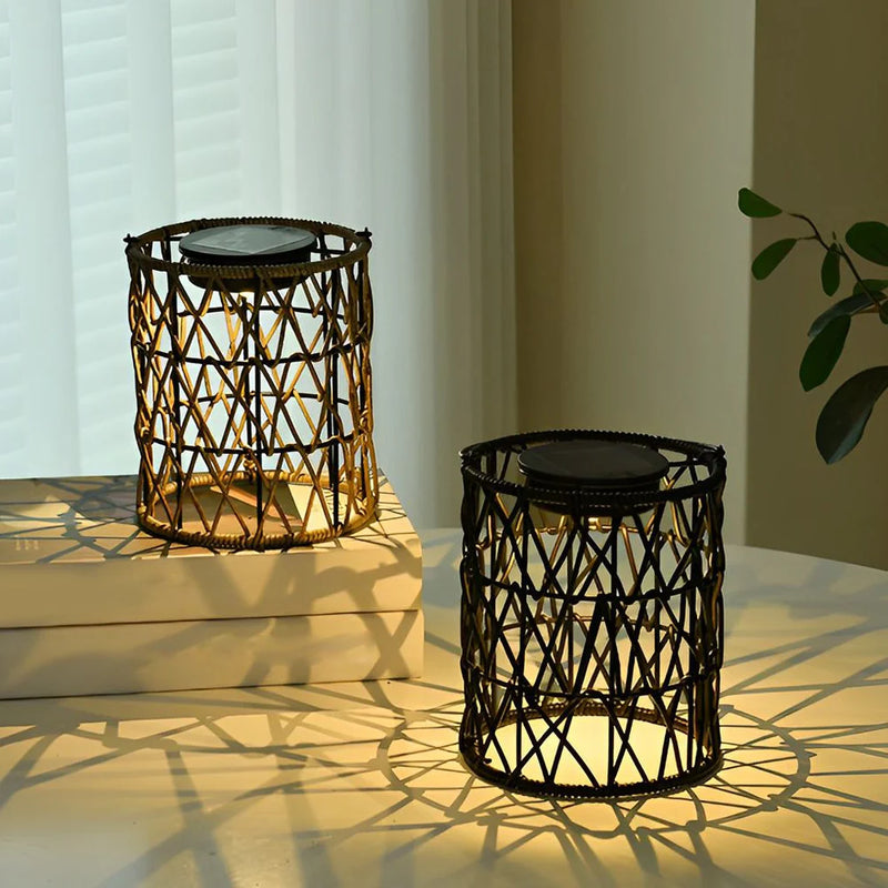 SunLoom - Udendørs Rattan Solar Lamp Have Decor