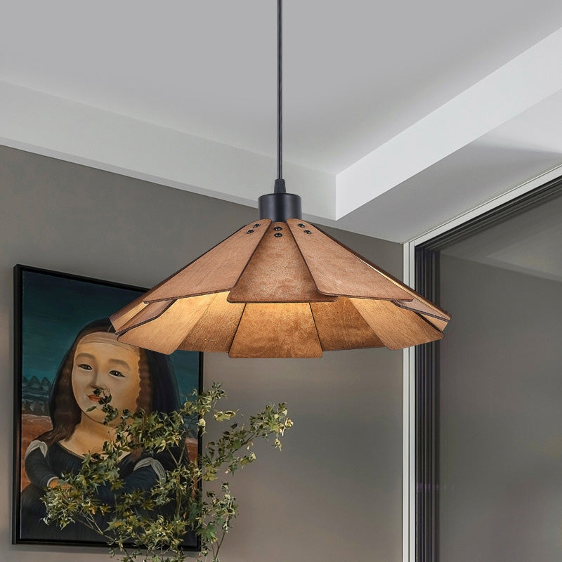 LotusGlow – Moderne Retro Pendellampe til Indendørs Brug
