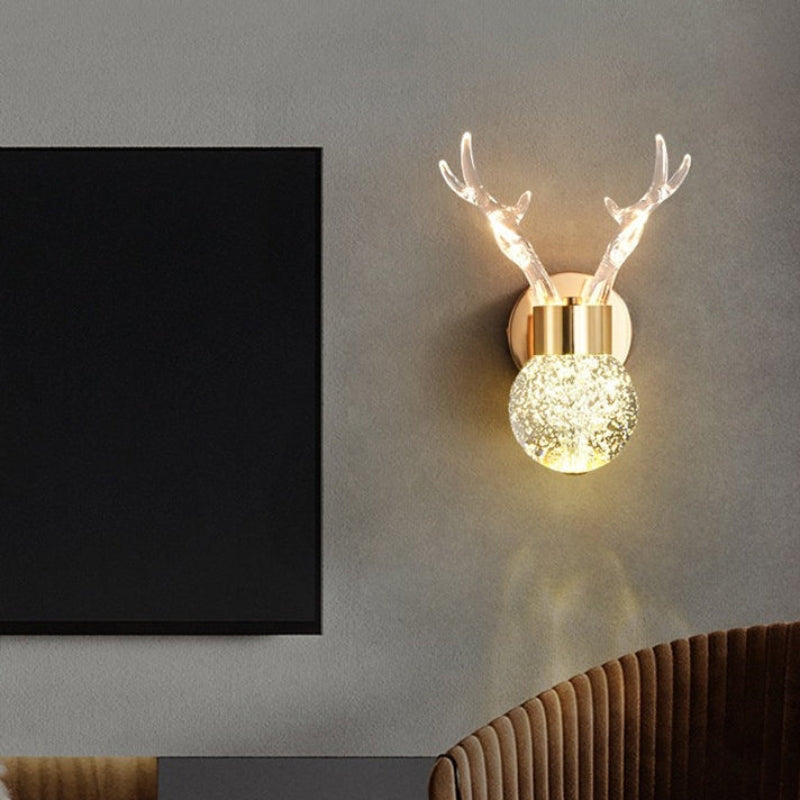 LumiLux – Moderne minimalistisk LED-væglampe med krystaldetaljer