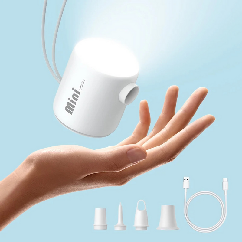 PumpMaster – Kompakt minipumpe med USB-C til hurtig oppustning og tømning