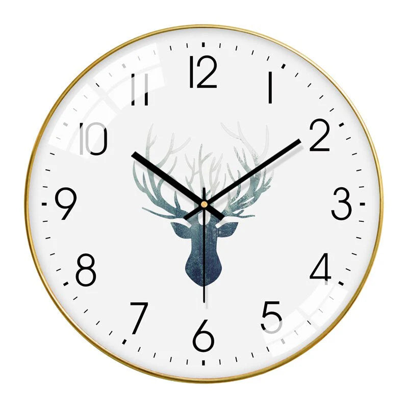 NordicTime – Minimalistisk skandinavisk vægur med lydløs mekanik til moderne hjem