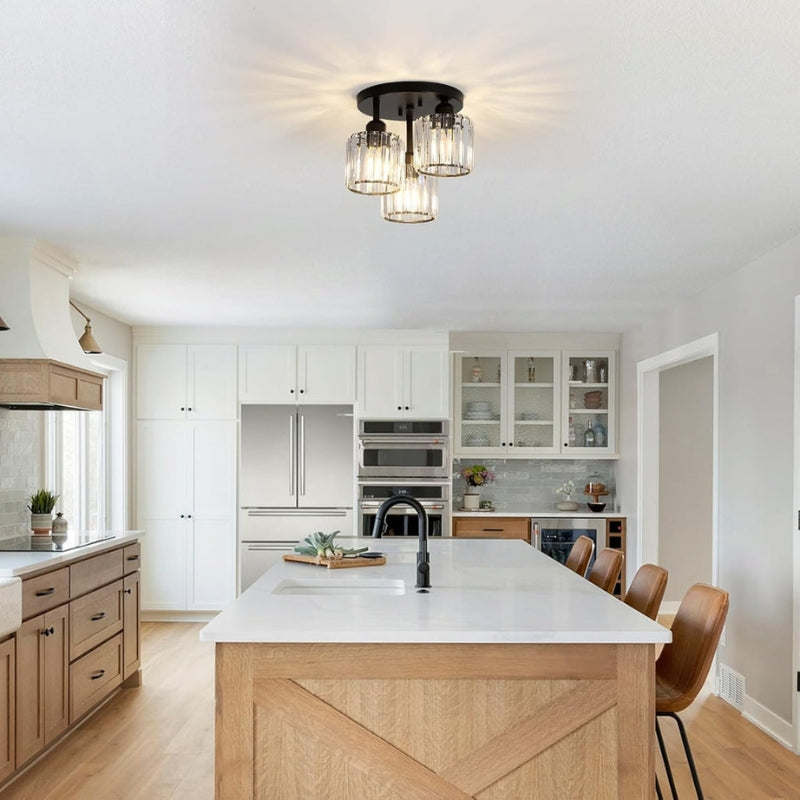 ShineVista – Moderne Krystal Lysekrone Loftlampe med Justerbar Lysstyrke