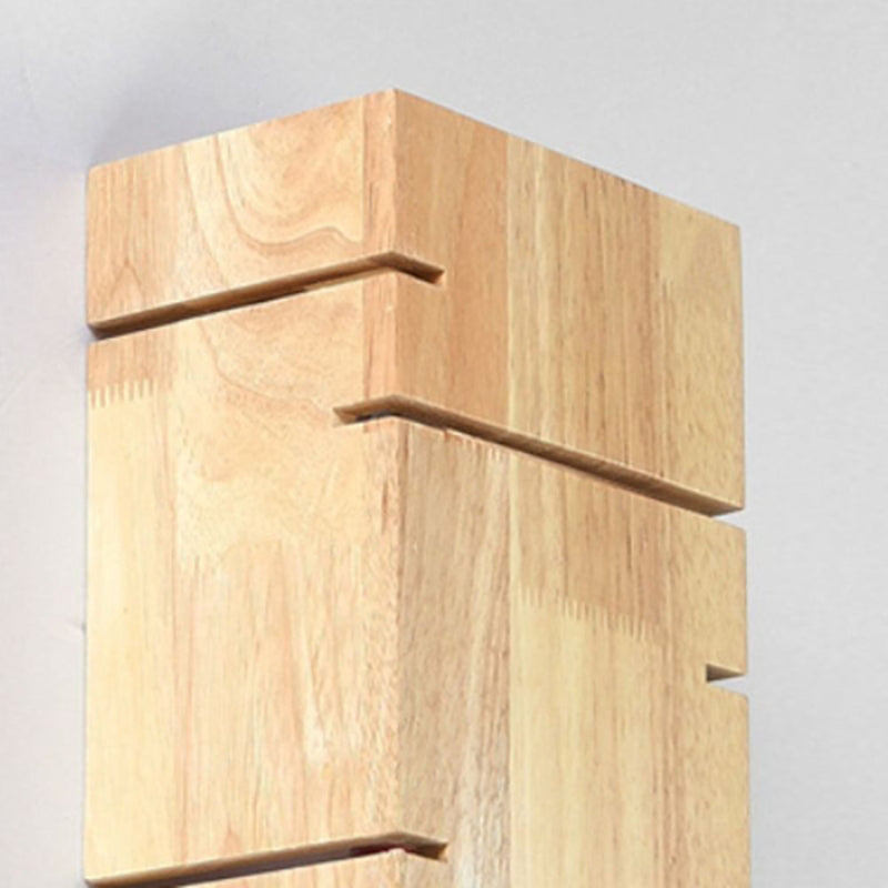 LumiWood – Minimalistisk rektangulær væglampe til soveværelse
