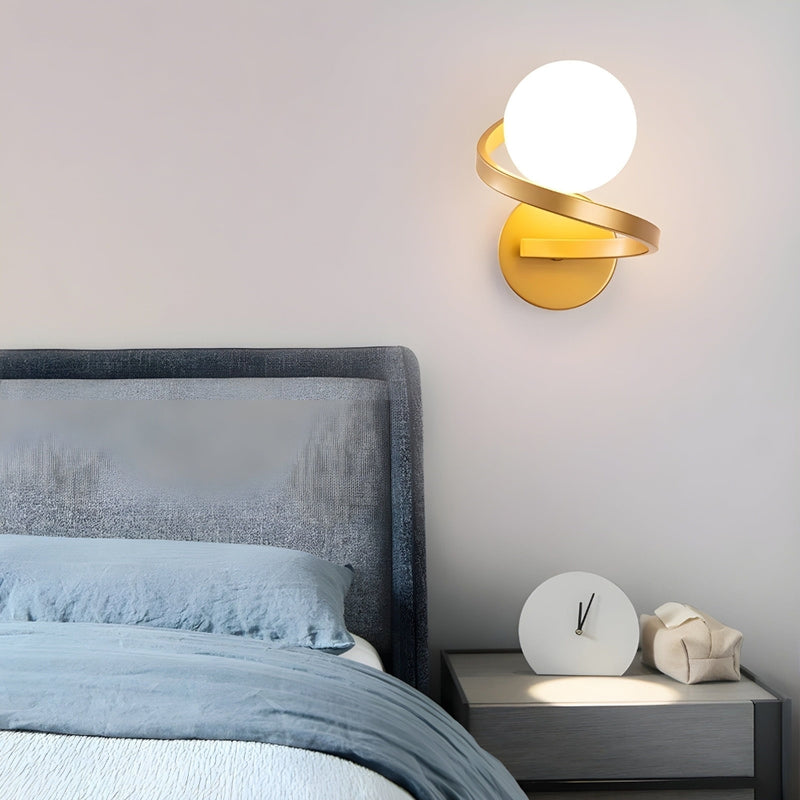 NordicGlow – Spiralvæglampe med moderne LED og stilfuldt spiraldesign til moderne rum